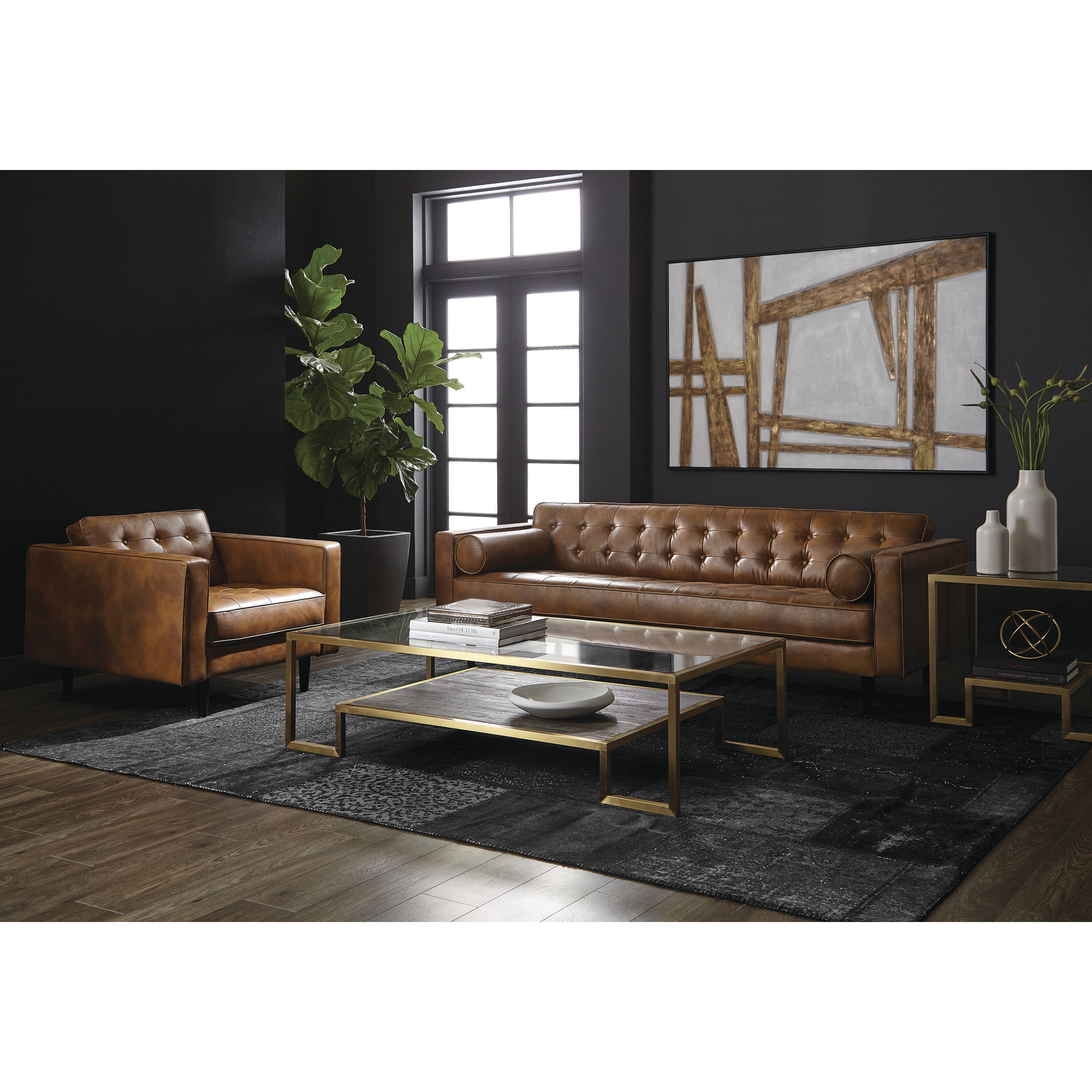 Donnie Tobacco Tan Sofa